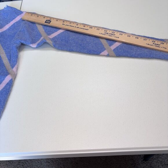 Bianco & Blu Mohair/Wool Blend Blue&Pink Knit Sweater Size Medium made in Italy - Picture 12 of 15